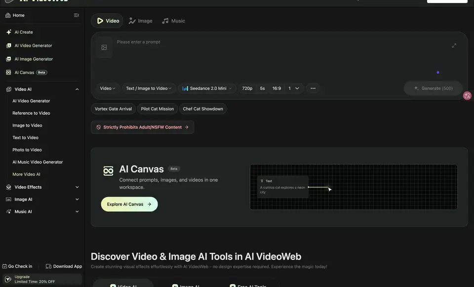 AI VideoWeb: Video creation & storytelling