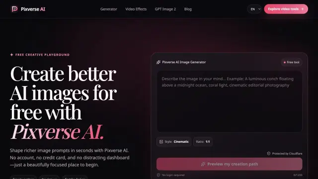 Pixverse AI Creative Tools: Video creation & storytelling